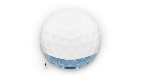 Freedome-110, Top, Transparent Front View