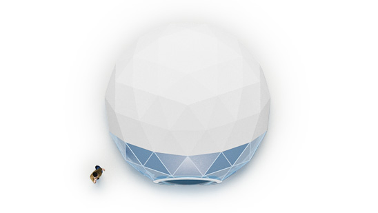 Freedome-30, Top, Transparent Front View