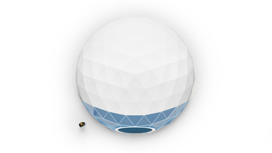 Freedome-75, Top, Transparent Front View