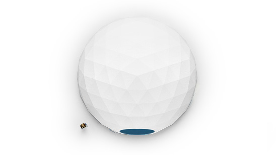 Freedome-75, Top, White Front View