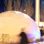 Kopuła geodezyjna Freedome 75 - Wielka Orkiestra Świątecznej Pomocy 2011 Szczecin