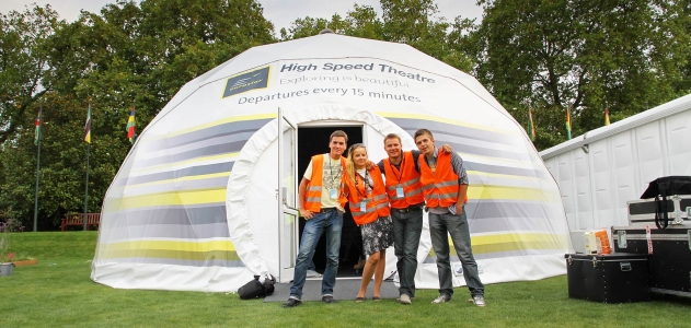 Freedome 75 na imprezie Start UK, Eurostar Londyn