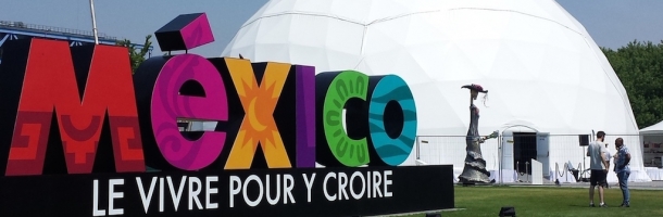 500 sqm projection dome for tourism board of mexico