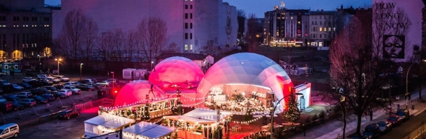 audi quattro winter market geodesic domes