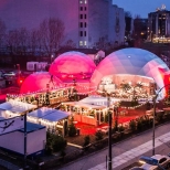 audi quattro winter market geodesic domes