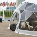 Namiot kulisty Freedome F75 firmy Freedomes, Targi BTC Rimini 