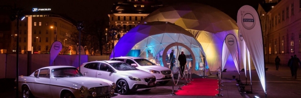 f300 and f75 hosting product launch of volvo xc90