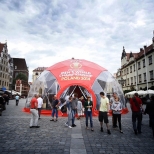 fivb branded spherical tent in poland