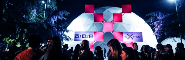 freedome 500 tent dome at the center of wired next fest milan