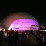 freedome 700 geodesic dome by freedomes at the utopia island festival 2016