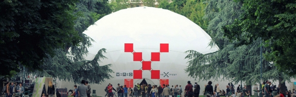 geodesic dome during wired next fest milan
