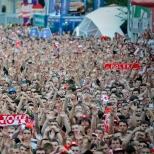 Namiot sferyczny Freedomes na strefie kibica w Poznaniu