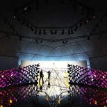 Nike retail geodesic dome interior by Freedomes