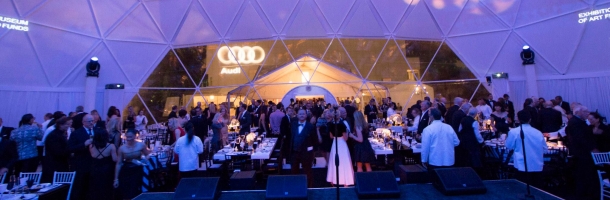 two x two party inside freedomes geodesic dome tent dallas